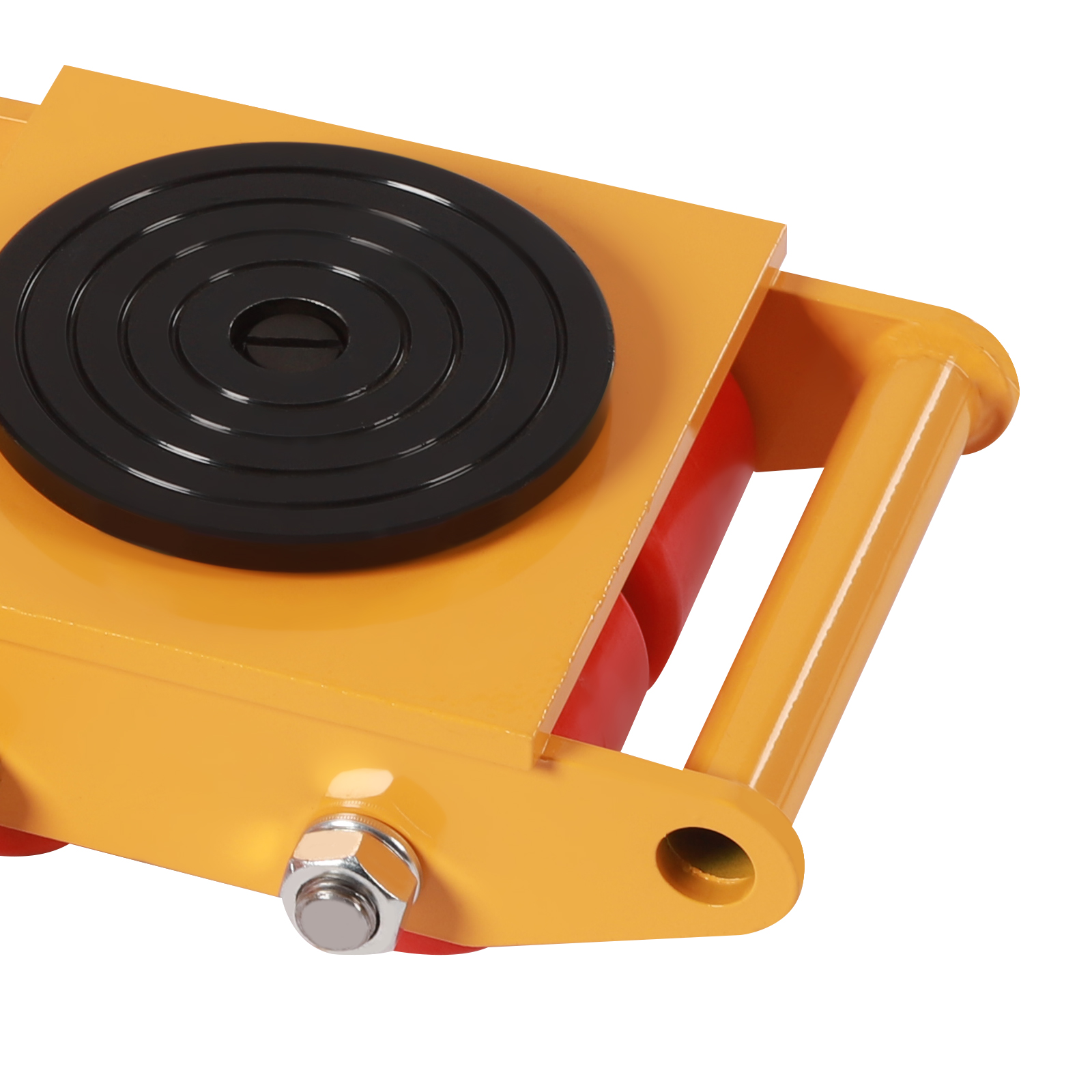 Heavy Equipment Yellow - 4pcs Machinery Mover, 6T Machinery Skate
