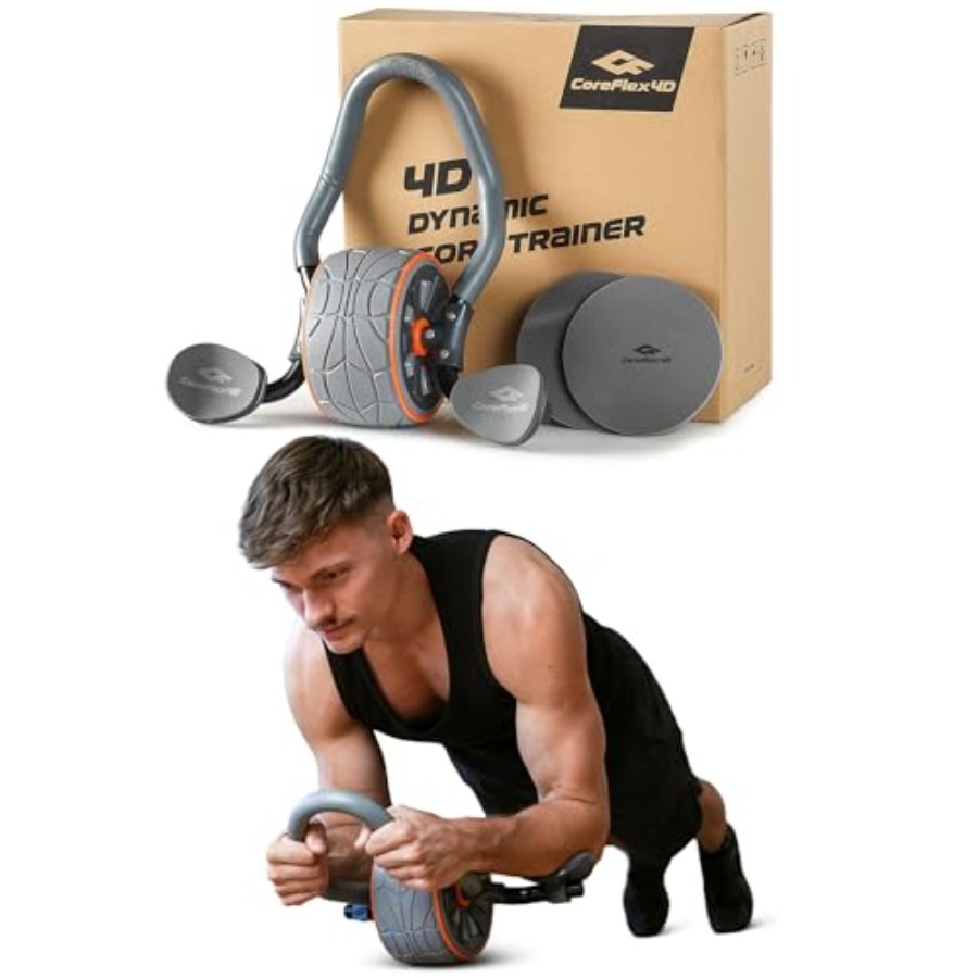 Heavy Equipment Usa - CoreFlex4D Ab Roller Wheel with Elbow