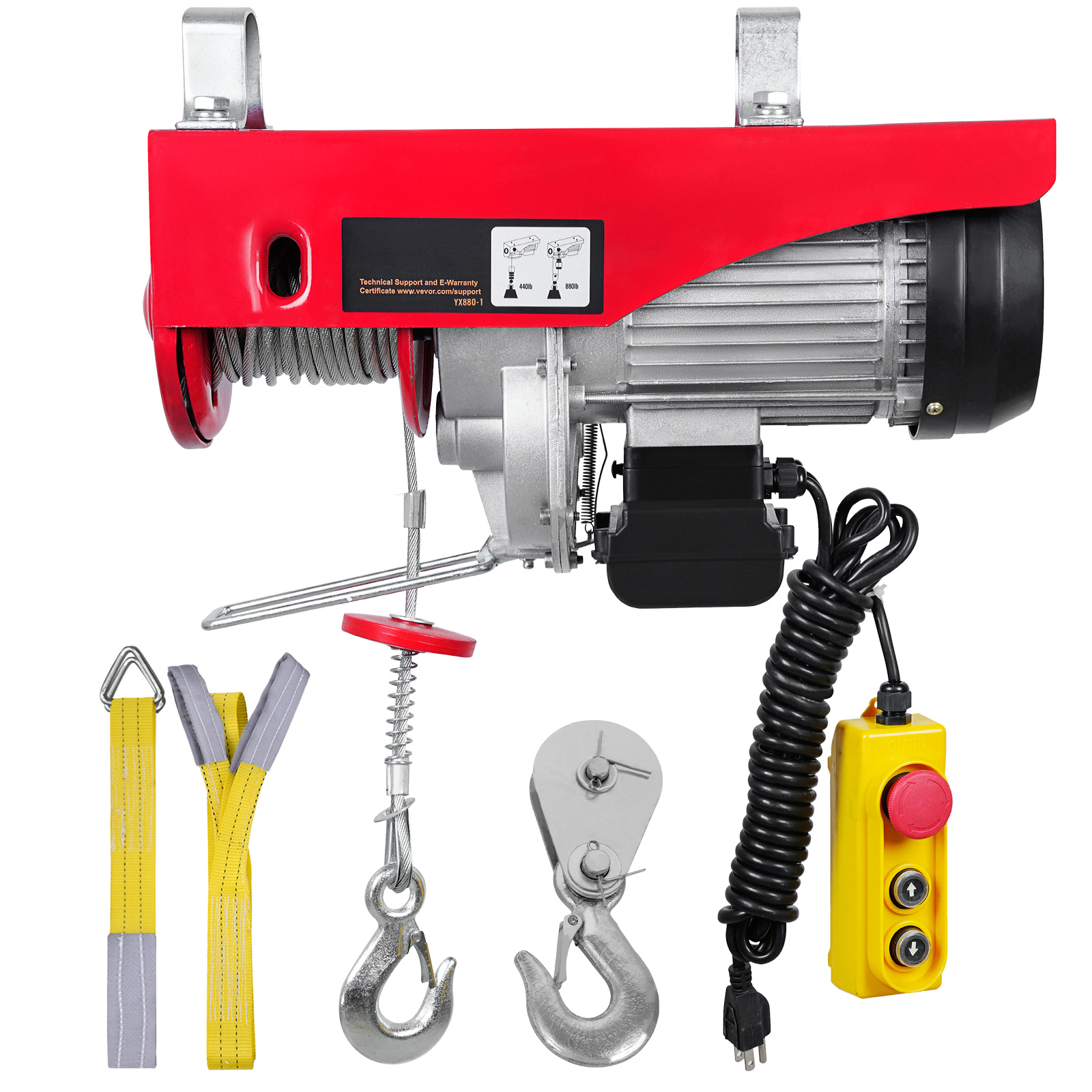 Heavy Equipment Crane - SucceBuy 200-800kg Electric Hoist with Wired/Wireless