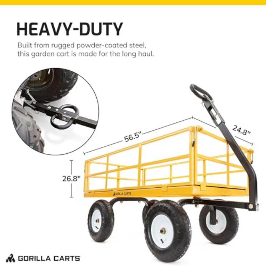 Heavy Duty All Terrain Garden  - Heavy Equipment Yellow ulasan dan harga