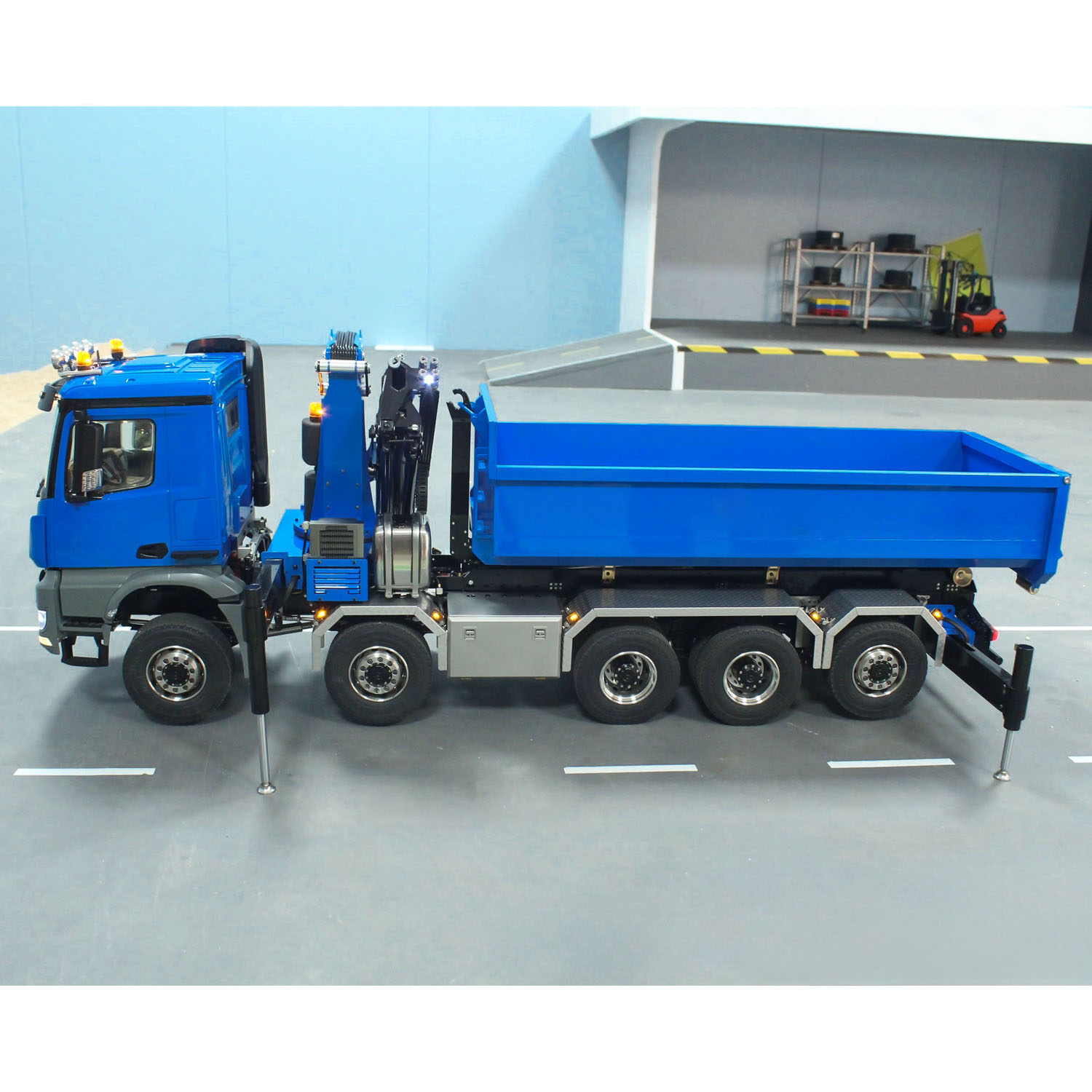 10x10 RC 1/14 Hydraulic Metal  - Heavy Equipment Crane ulasan dan harga