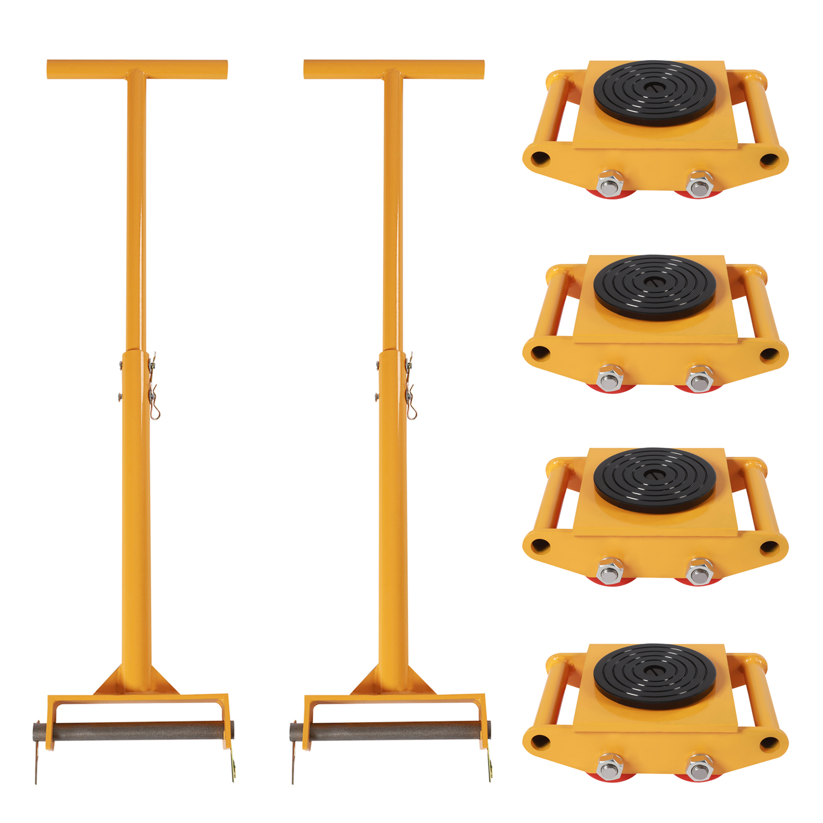 4pcs Machinery Mover, 6T Machi - Heavy Equipment Yellow ulasan dan harga