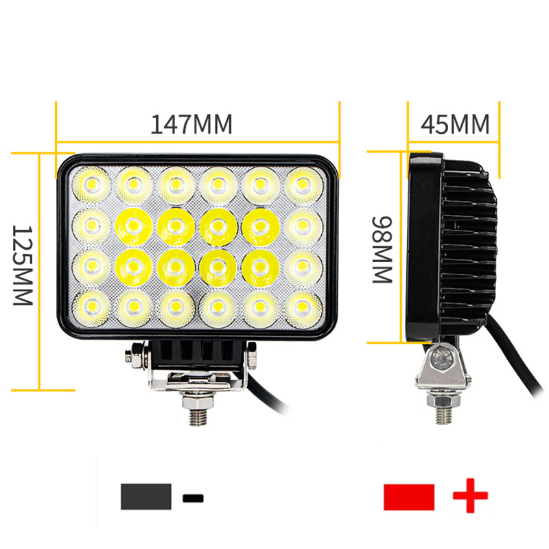 1PC 72W Vehicle Driving Light  - Heavy Equipment Vehicles ulasan dan harga
