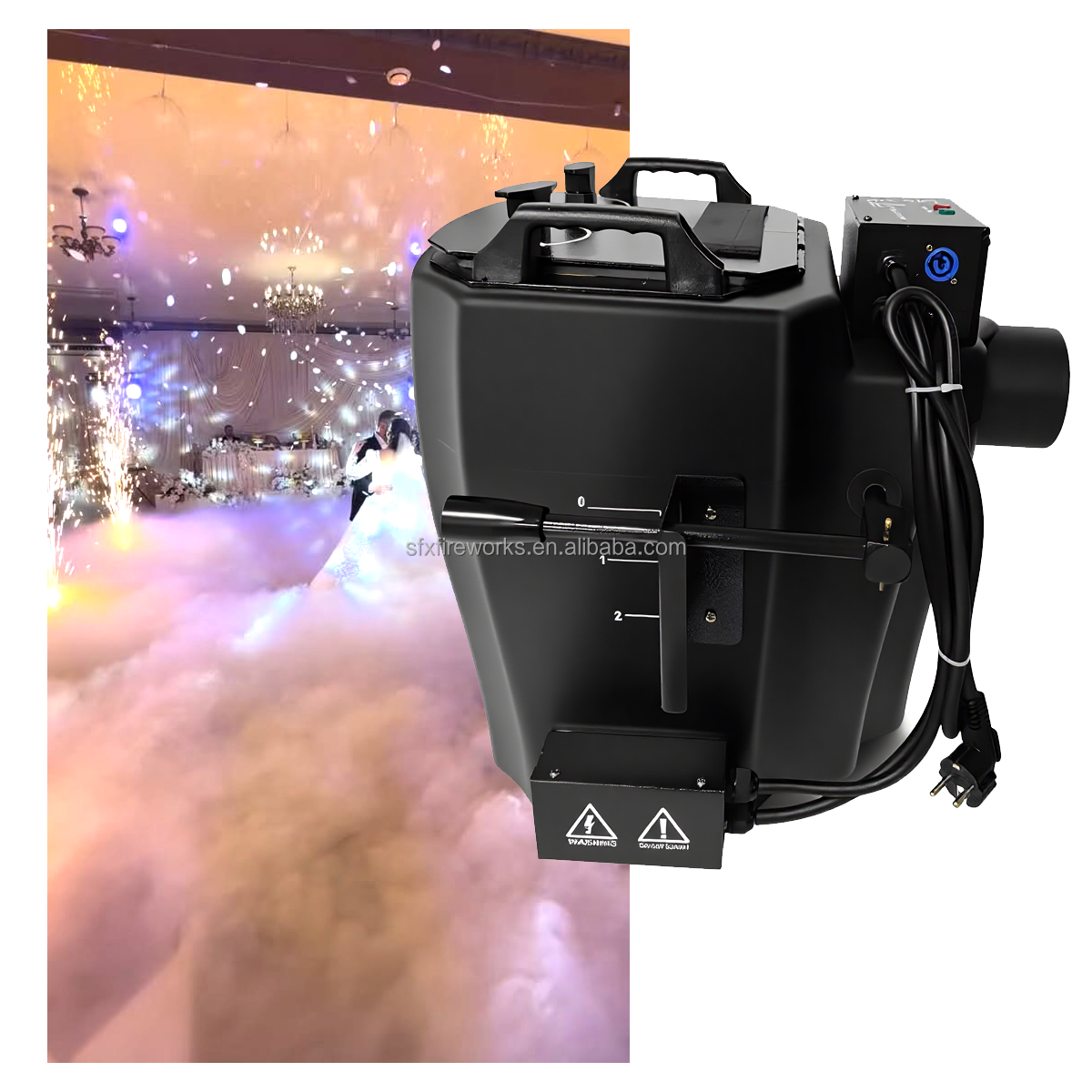 6000W Dry Ice Low Fog Machine  - Heavy Equipment In Chinese ulasan dan harga