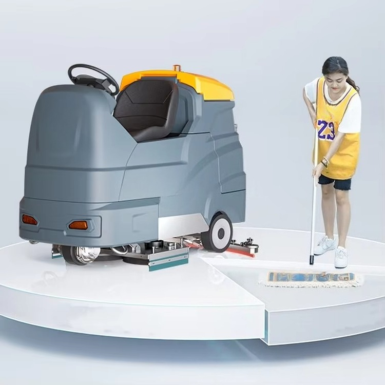 Double Professional Brush Floo - Industrial Floor Scrubber ulasan dan harga