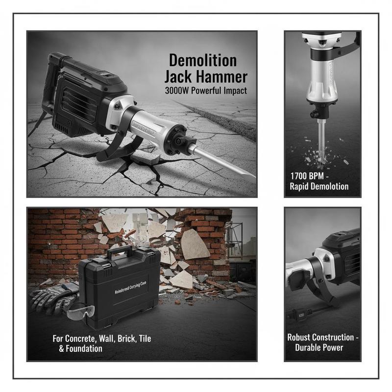 Concrete Breaker 3000W For Fou - Concrete Breaker Demolition ulasan dan harga