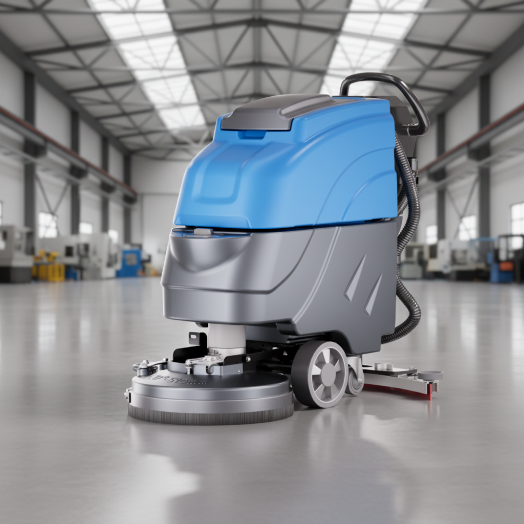 4-5H Long Woking Time 70L Indu - Industrial Floor Scrubber ulasan dan harga