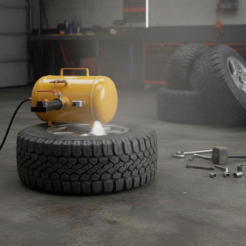Pneumatic Tire Seater 5 Gallon - Heavy Equipment Yellow ulasan dan harga