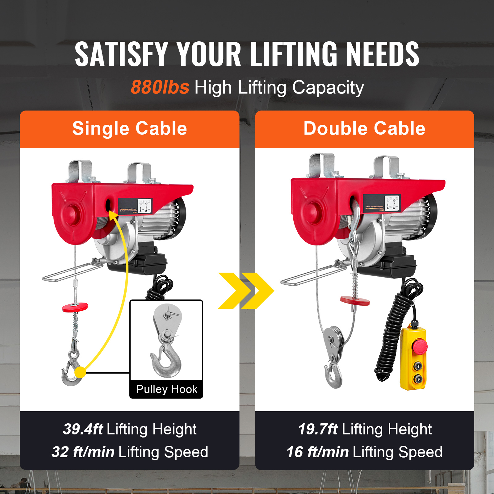 SucceBuy 200-800kg Electric Ho - Heavy Equipment Crane ulasan dan harga
