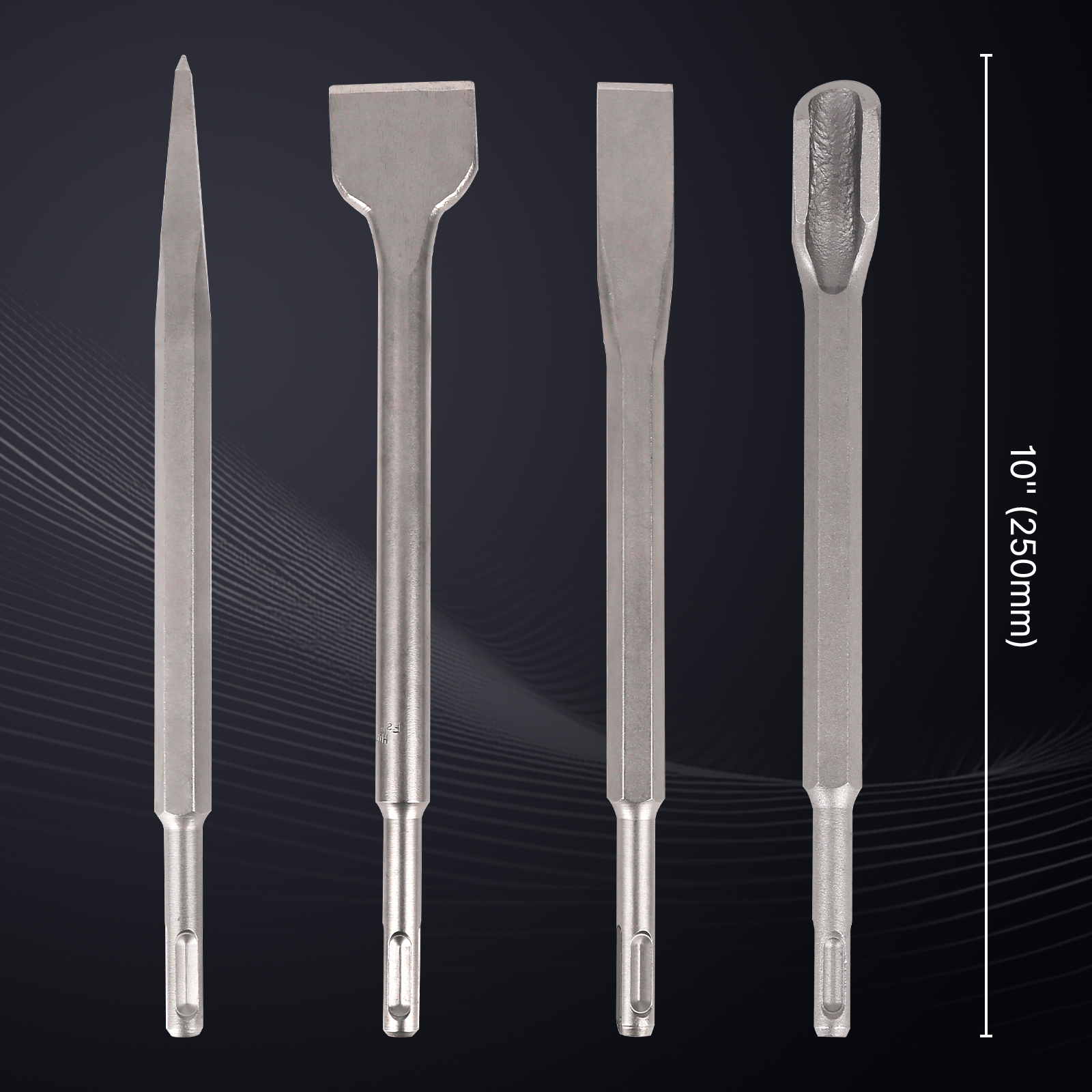 1PC 250mm SDS PLUS Round Shank - Concrete Breaker Demolition ulasan dan harga