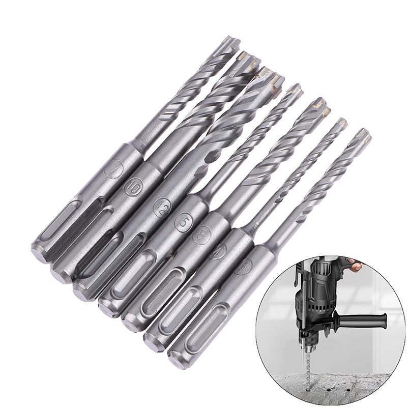 7Pcs SDS Plus Drill Bit Concre - Concrete Breaker Demolition ulasan dan harga