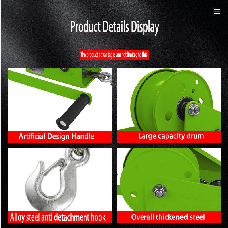Manual Winch Bidirectional Sel - Heavy Equipment Crane ulasan dan harga