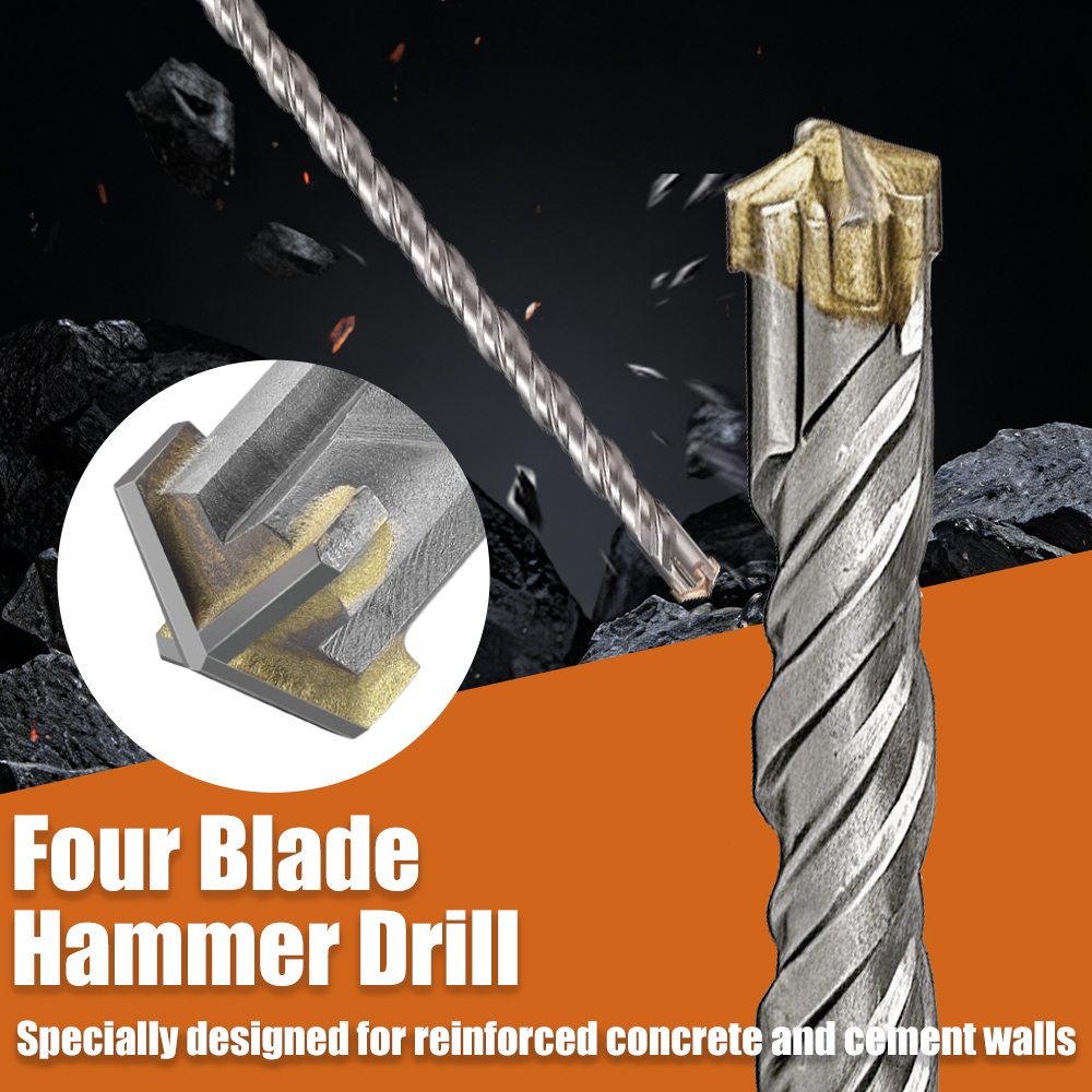 500mm Extended SDS Plus Cross  - Concrete Breaker Demolition ulasan dan harga