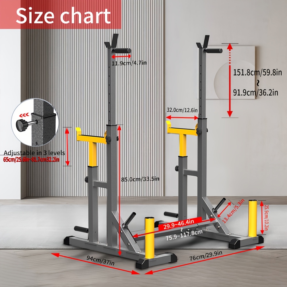 1 Squat Stand With Barbell Wei - Heavy Equipment Usa ulasan dan harga