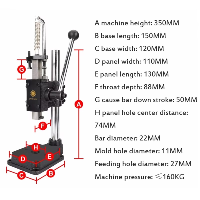 Heavy Duty Manual Press Machin - Heavy Equipment Grinder ulasan dan harga