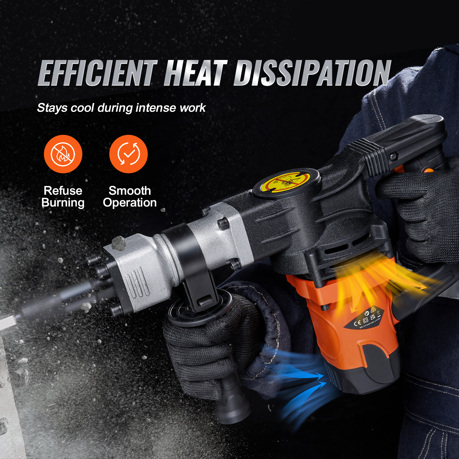 SucceBuy 1400W Demolition Jack - Concrete Breaker Demolition ulasan dan harga