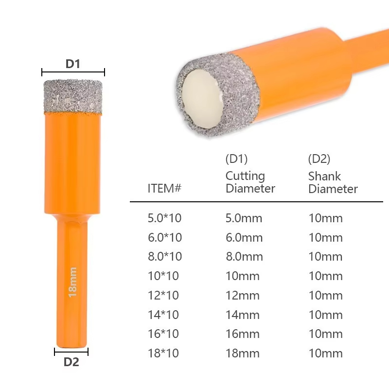 Diamond Brazed Drill Bit 5/6/8 - Concrete Breaker Demolition ulasan dan harga
